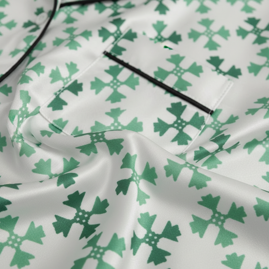 The Jade Harmony Set™ — Fabric close-up detail