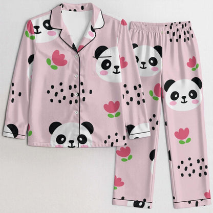 Azura Heritage Moonlight Set – Satin Printed Sleepwear Pyjama Set Yoycol