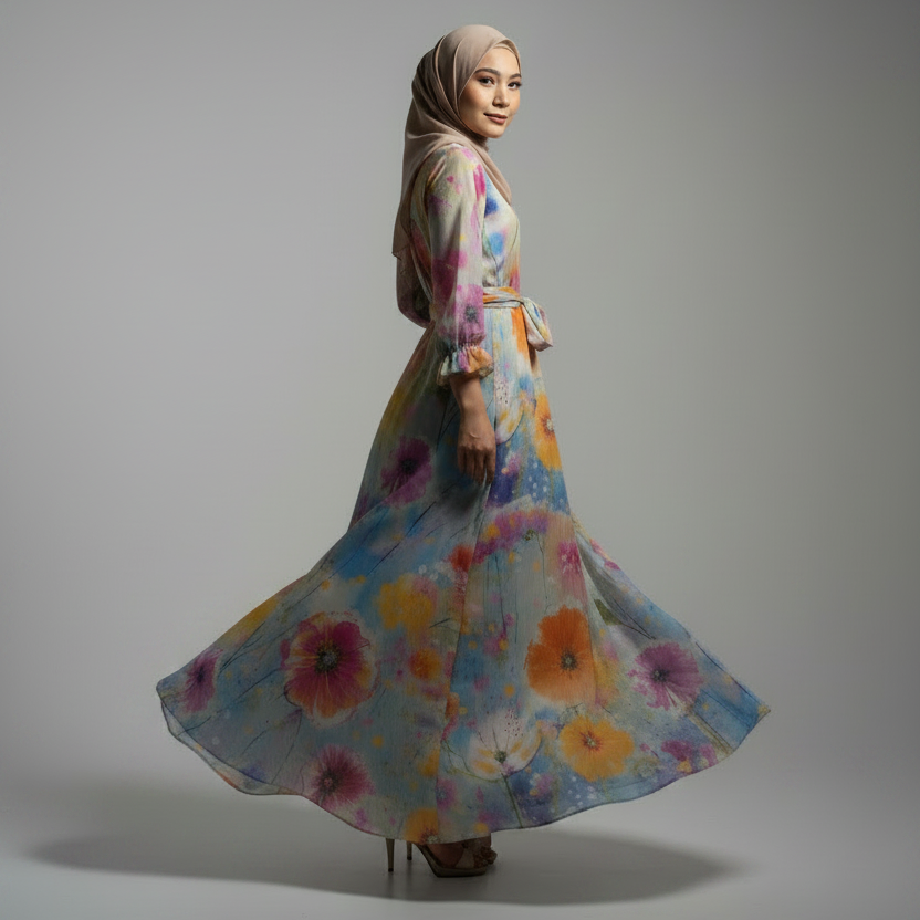 The Yasmina Dress – Side Profile